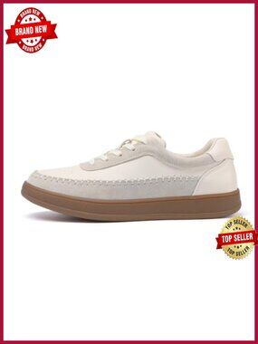 Genuine Leather Retro Tennis Sneakers Comfortable Walking Shoes